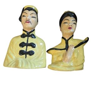 Pair of Ceramic Chinese Figures